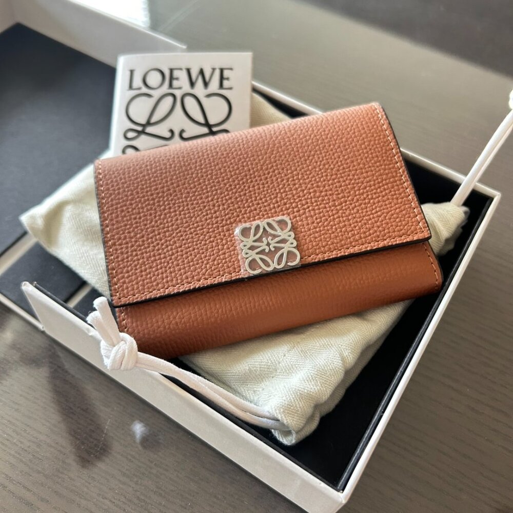 Loewe - Leather Anagram Trifold Wallet